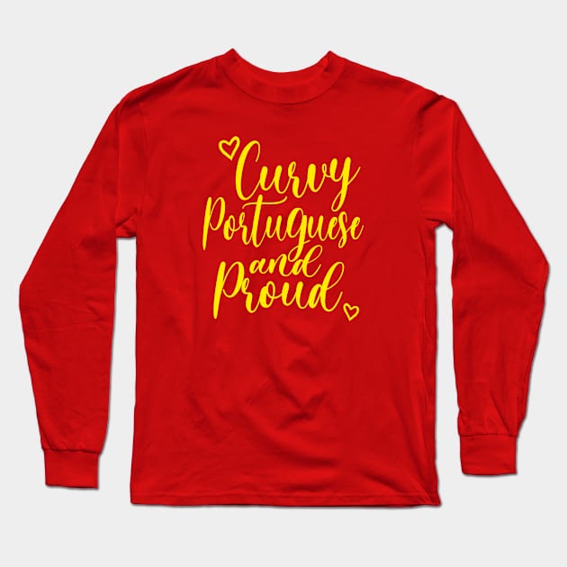 CURVY PORTUGUESE Long Sleeve T-Shirt by LILNAYSHUNZ